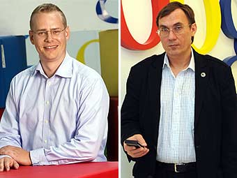 Андерс Сэндхольм (слева) и Владимир Долгов. Фото пресс-службы Google.