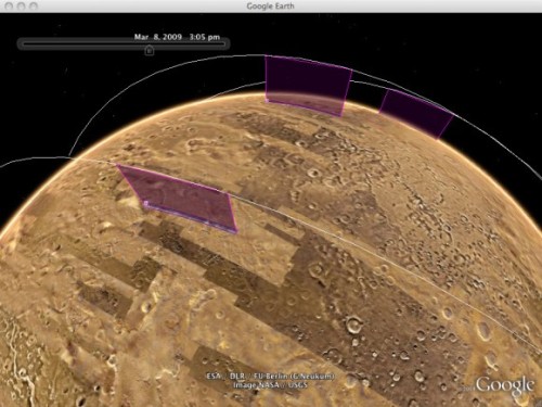 Марс в Google Earth. (Фото: Google)