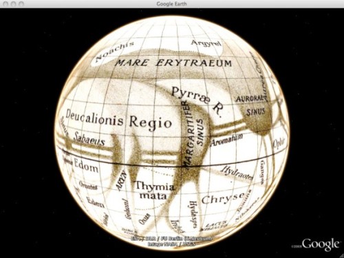 Исторические карты в Google Mars. (Фото: Google)
